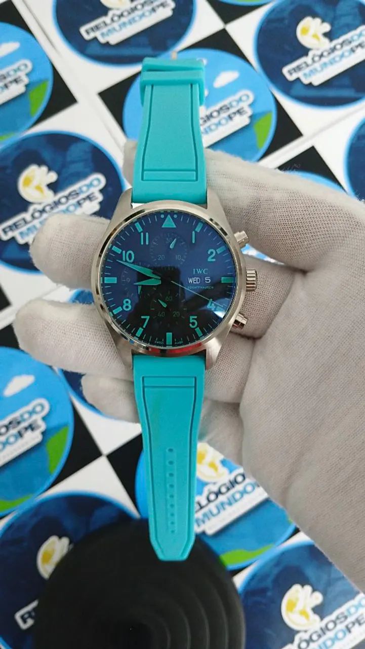 RELOGIO IWC SCHAFFHAUSEN AUTOMÁTICO VERDE  - Foto 4