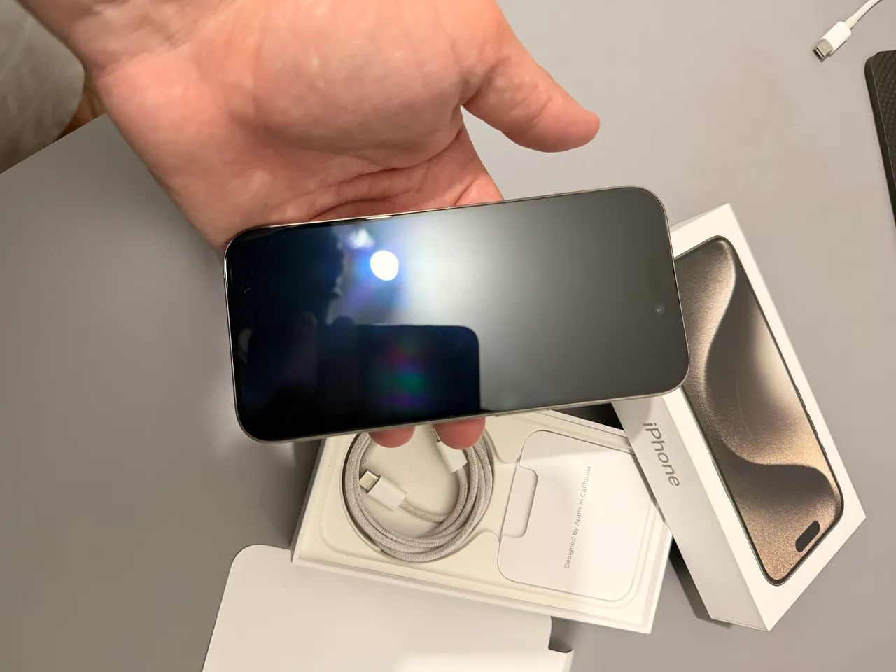 IPHONE 15 PRO - 256GB - com caixa - Celulares e Smartphones