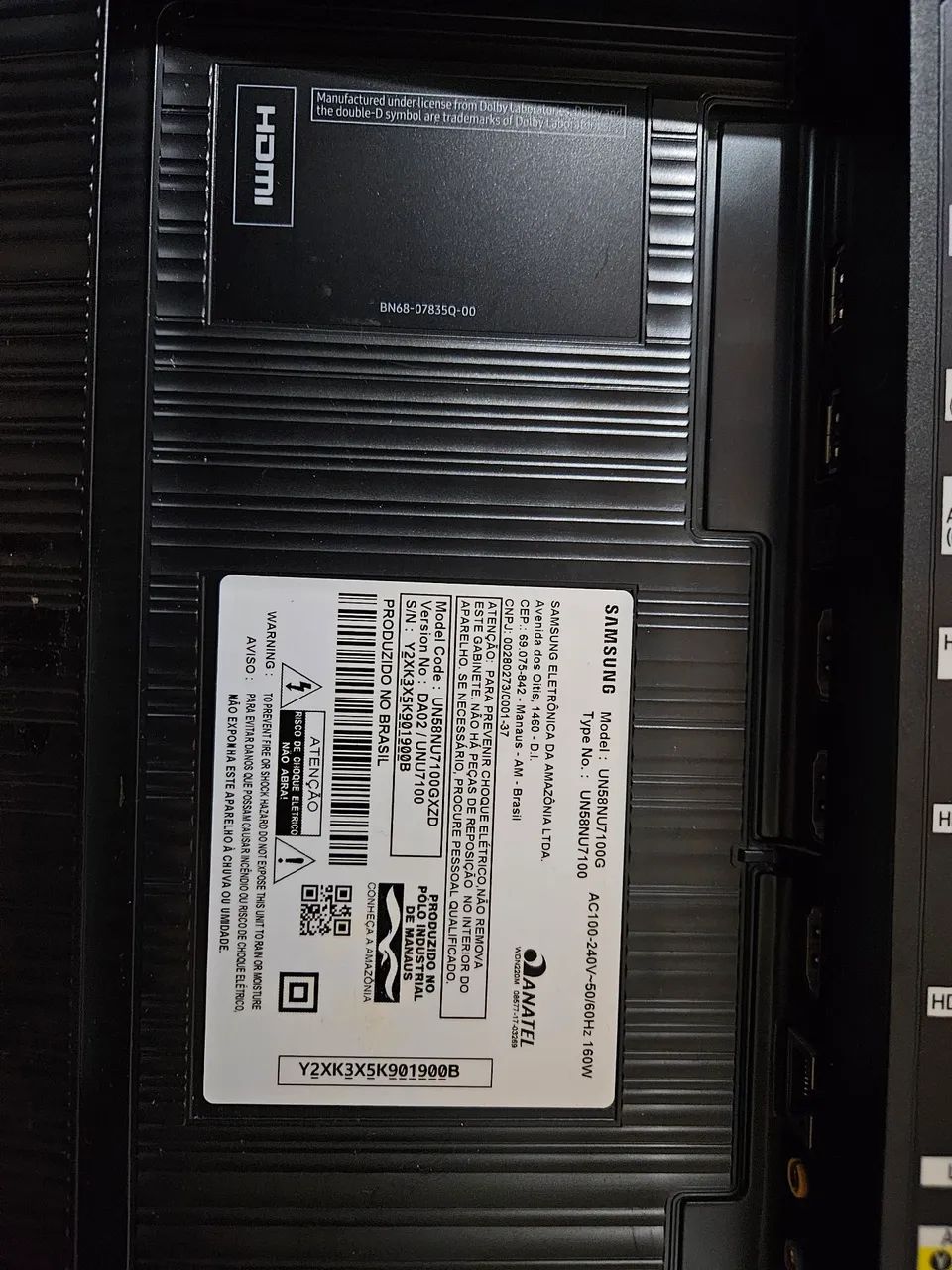 Smart TV Samsung 58 polegadas 4K Ultra HD (NU7100) - Excelente Estado - Foto 4