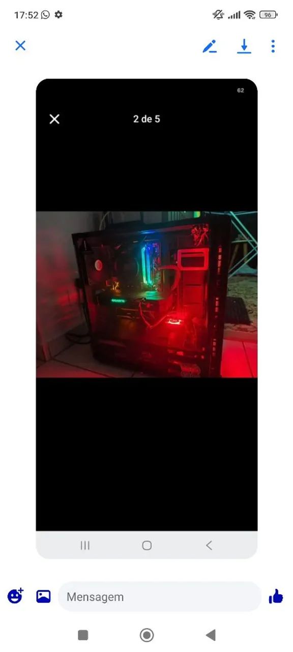 PC Gamer Ryzen - Troco celular - Foto 3
