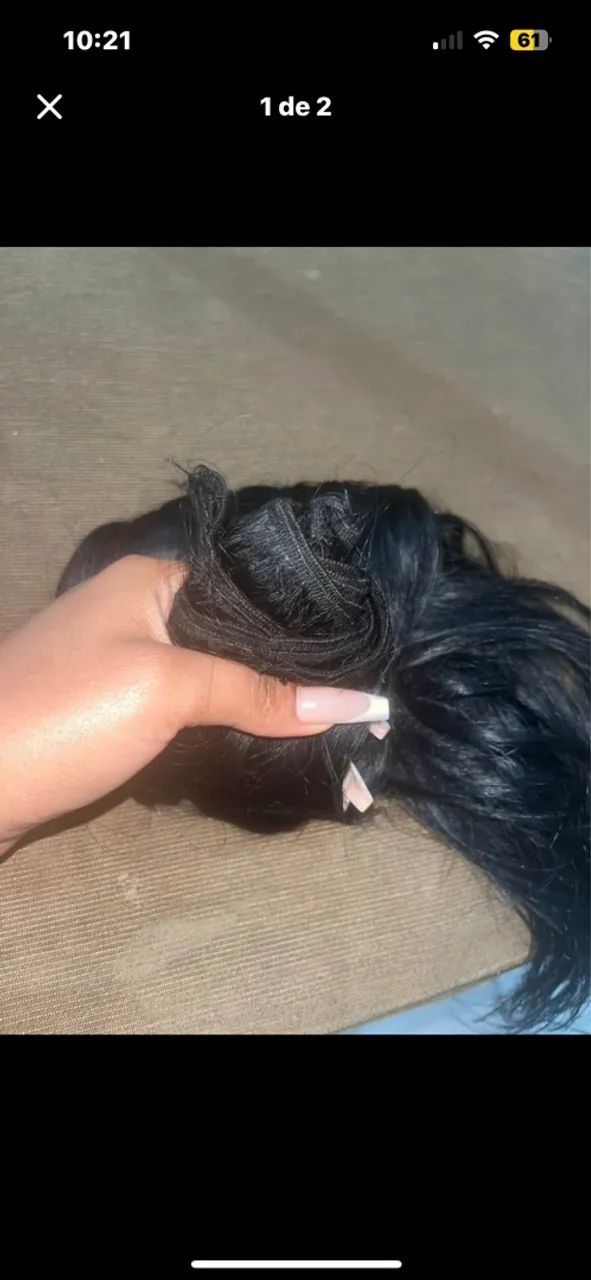 Cabelo indiano ondulado