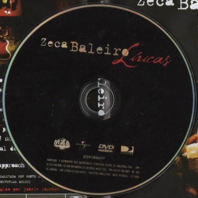 Dvd Zeca Baleiro - Líricas - Foto 3