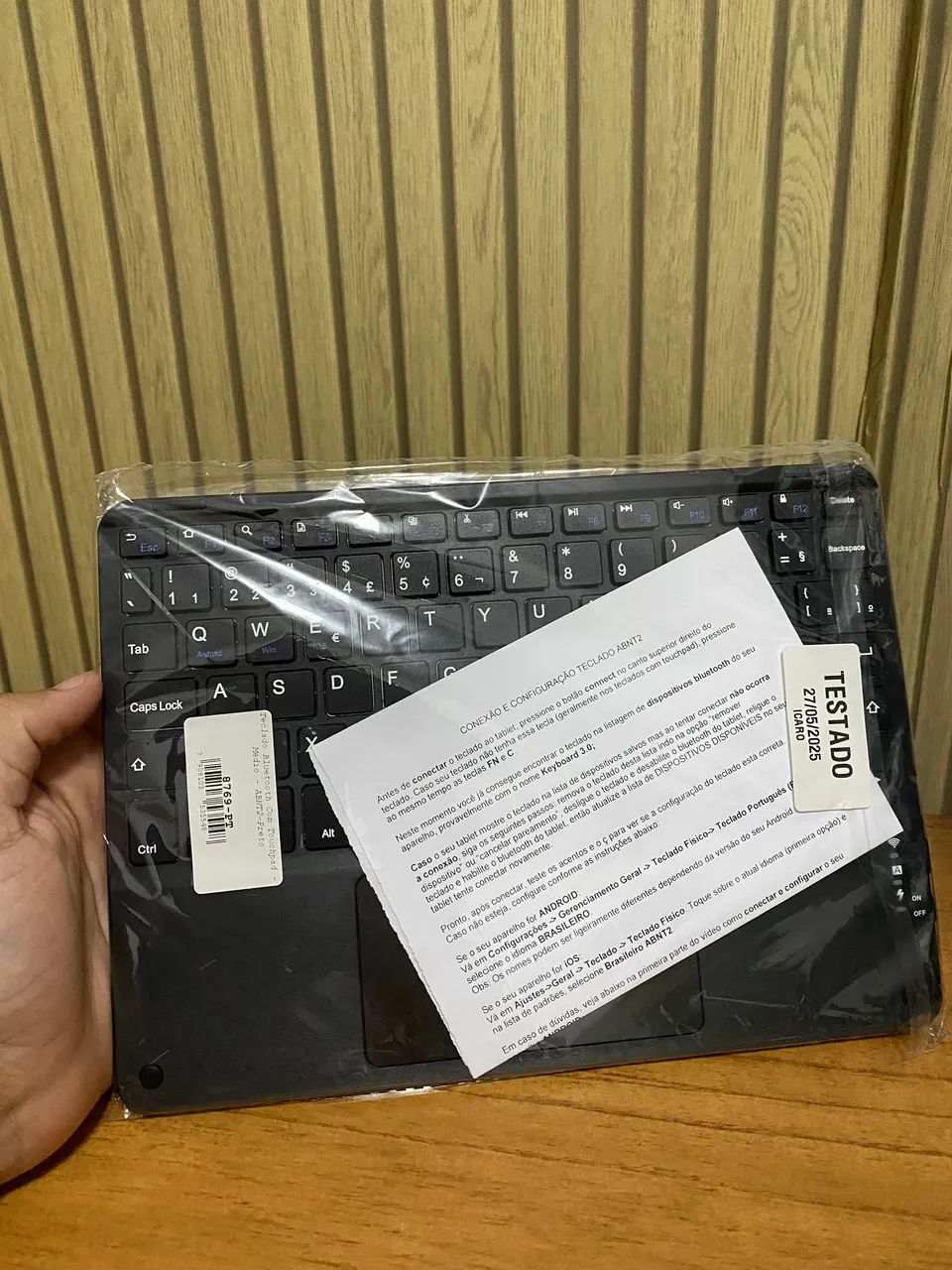 Capa imã + Teclado Touchpad Abnt2 para Xiaomi Poco Pad 12.1? - Foto 3