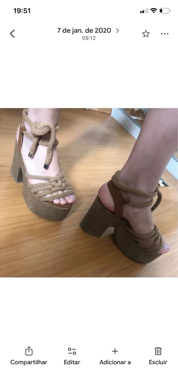 Sandália número 35