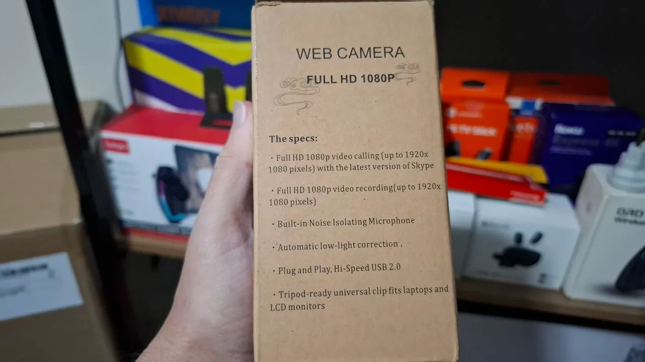 Webcam Full HD 1080p compatível com: Windows 10,8,7,XP e Mac OS X. - Foto 4