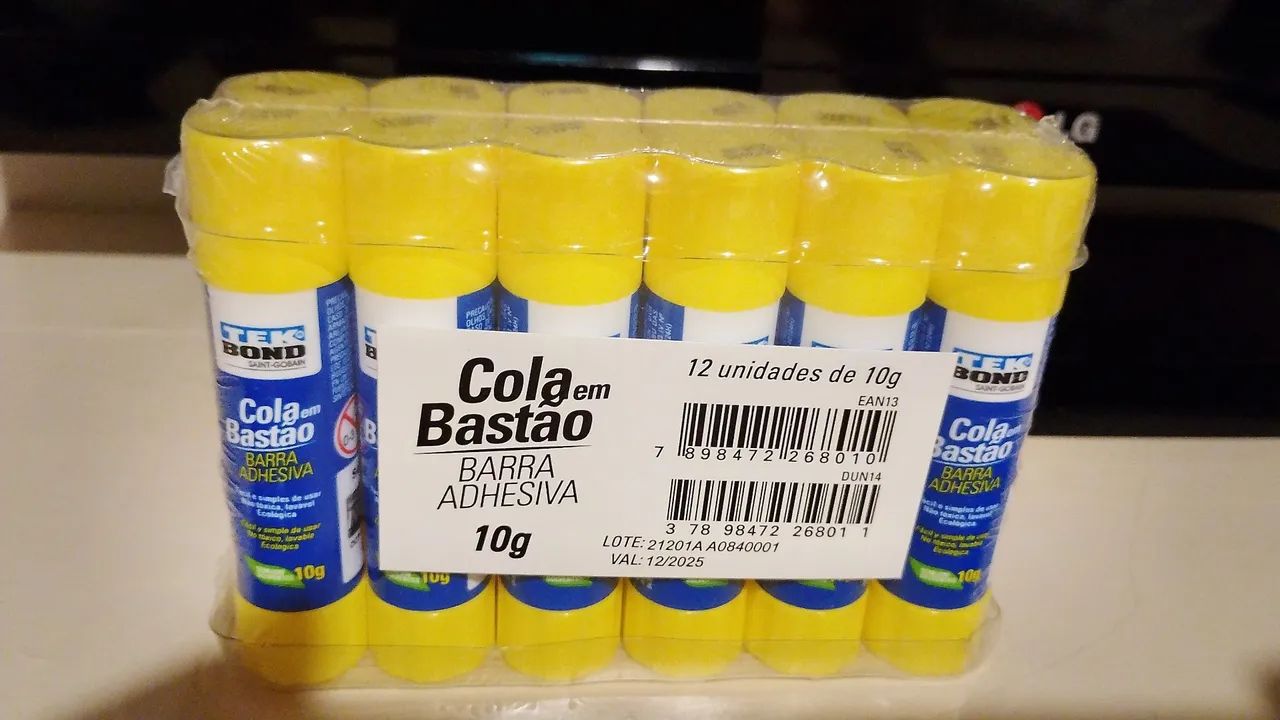 Box de cola tekbond 12 unidades 10g cada