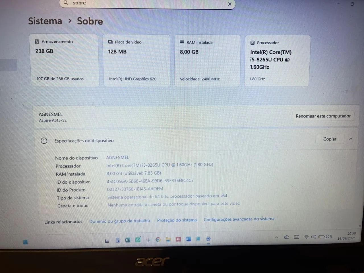 Notebook Acer Aspire5 - Foto 3