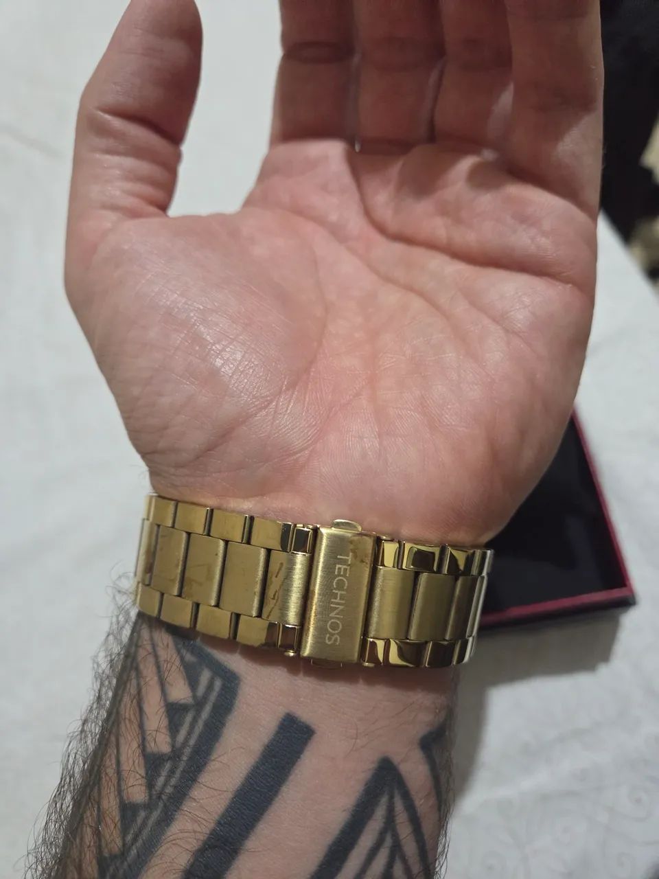 Relógio Technos Masculino Corredor Dourado - 6P25BX/1P - Foto 5