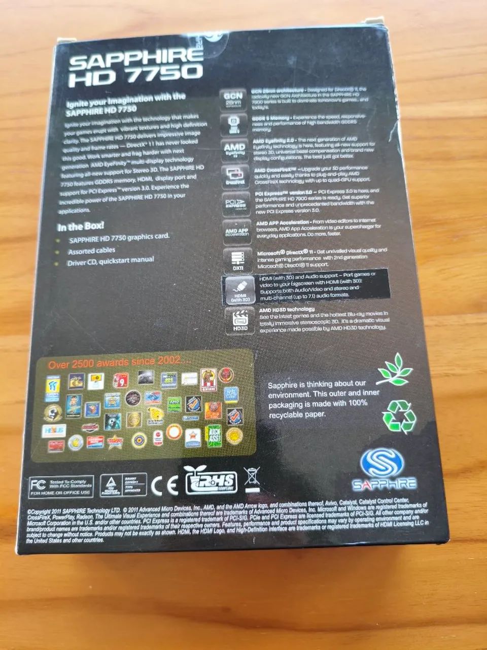  placa de víPlaca de vídeo Sapphire Radeon HD 7750 OverClock Edition - Foto 2