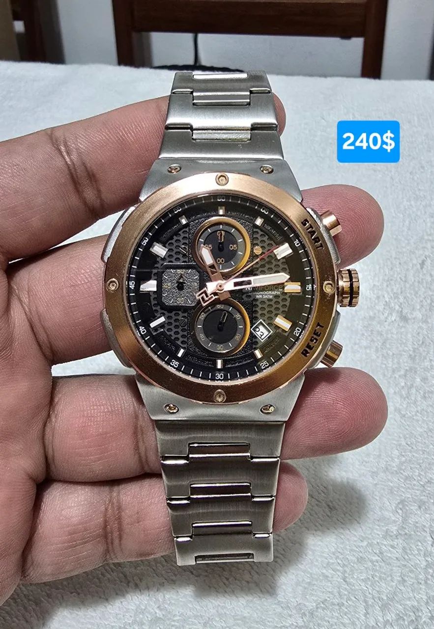 Relógio da Naviforce cronógrafo em aço original - Smartwatches