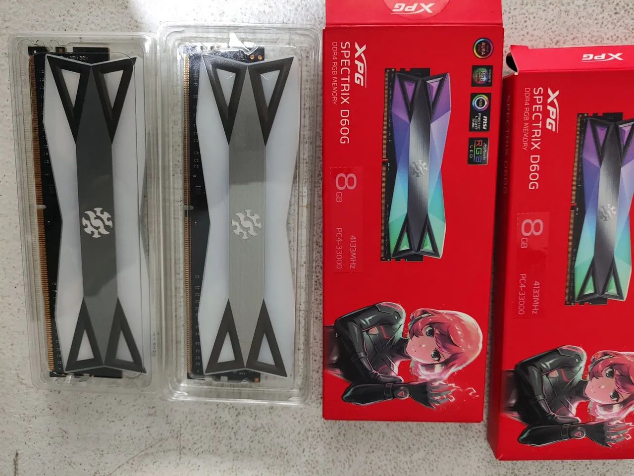 Kit memória XPG 16GB DDR4 4133Mhz CL19 RGB - Foto 5