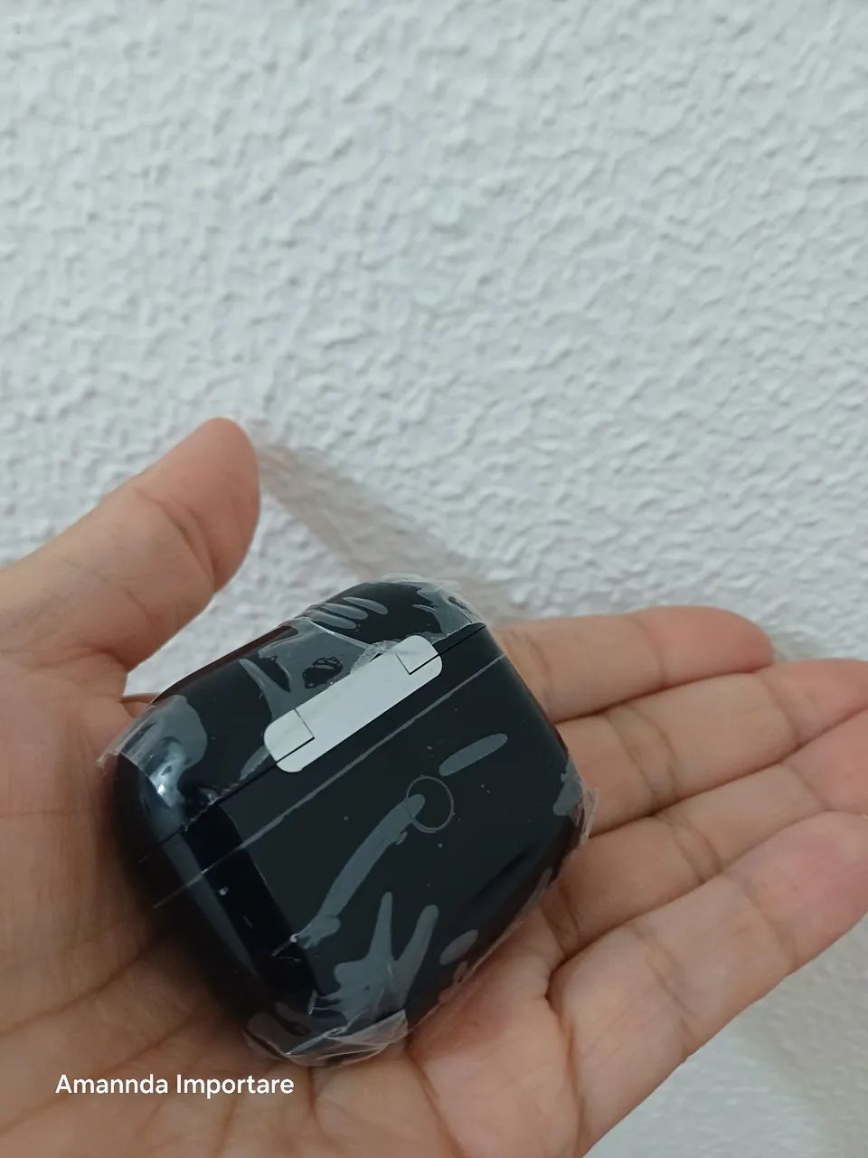 Fone de ouvido bluetooth preto  - Foto 3