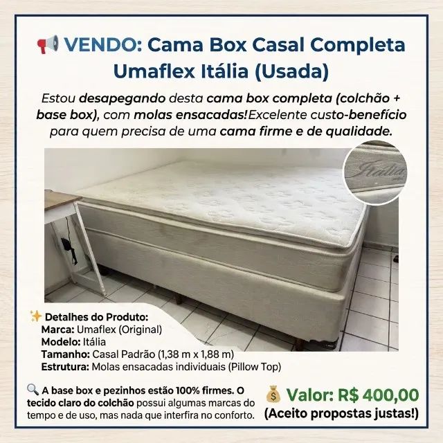 Cama Box Casal 