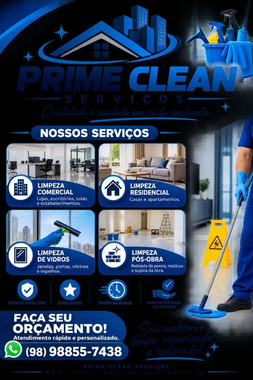 Prime clean serviços de limpeza 