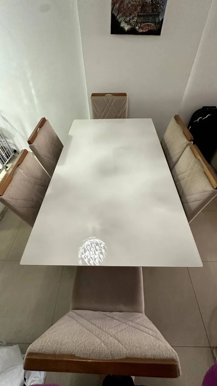 Mesa de jantar (6 cadeiras de brinde) - Foto 4