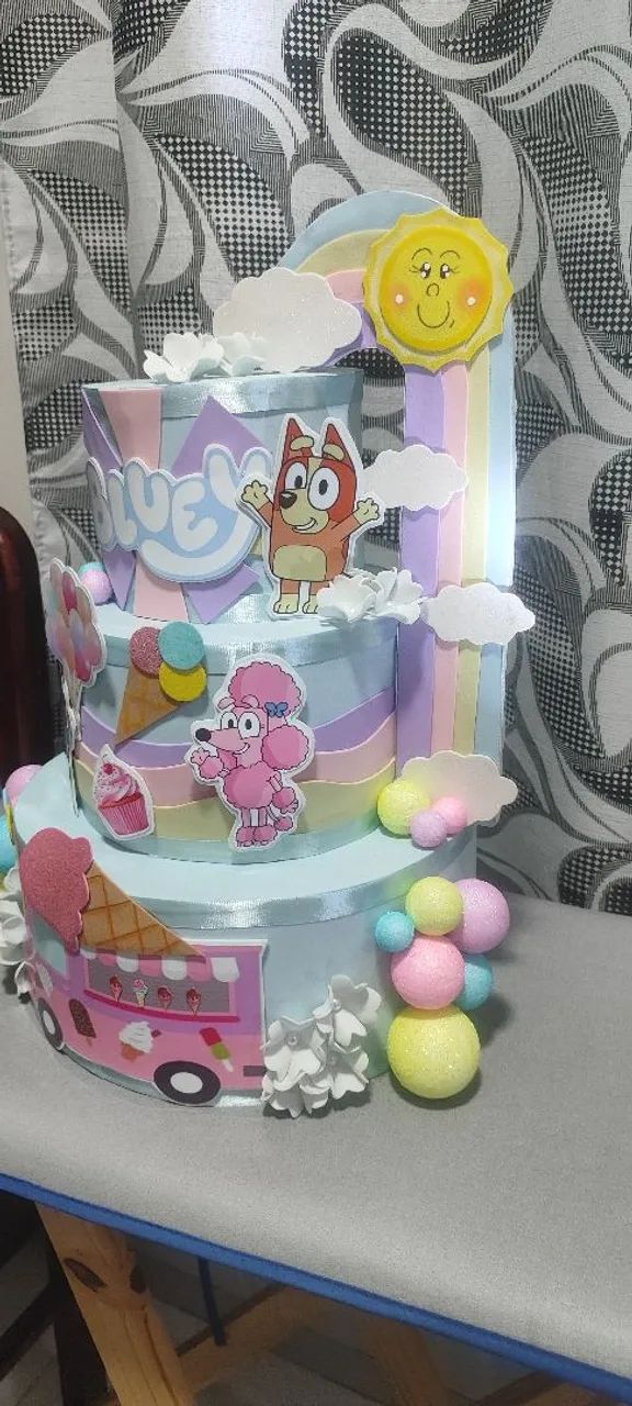 Bolo Fake Da Bluey  - Foto 2