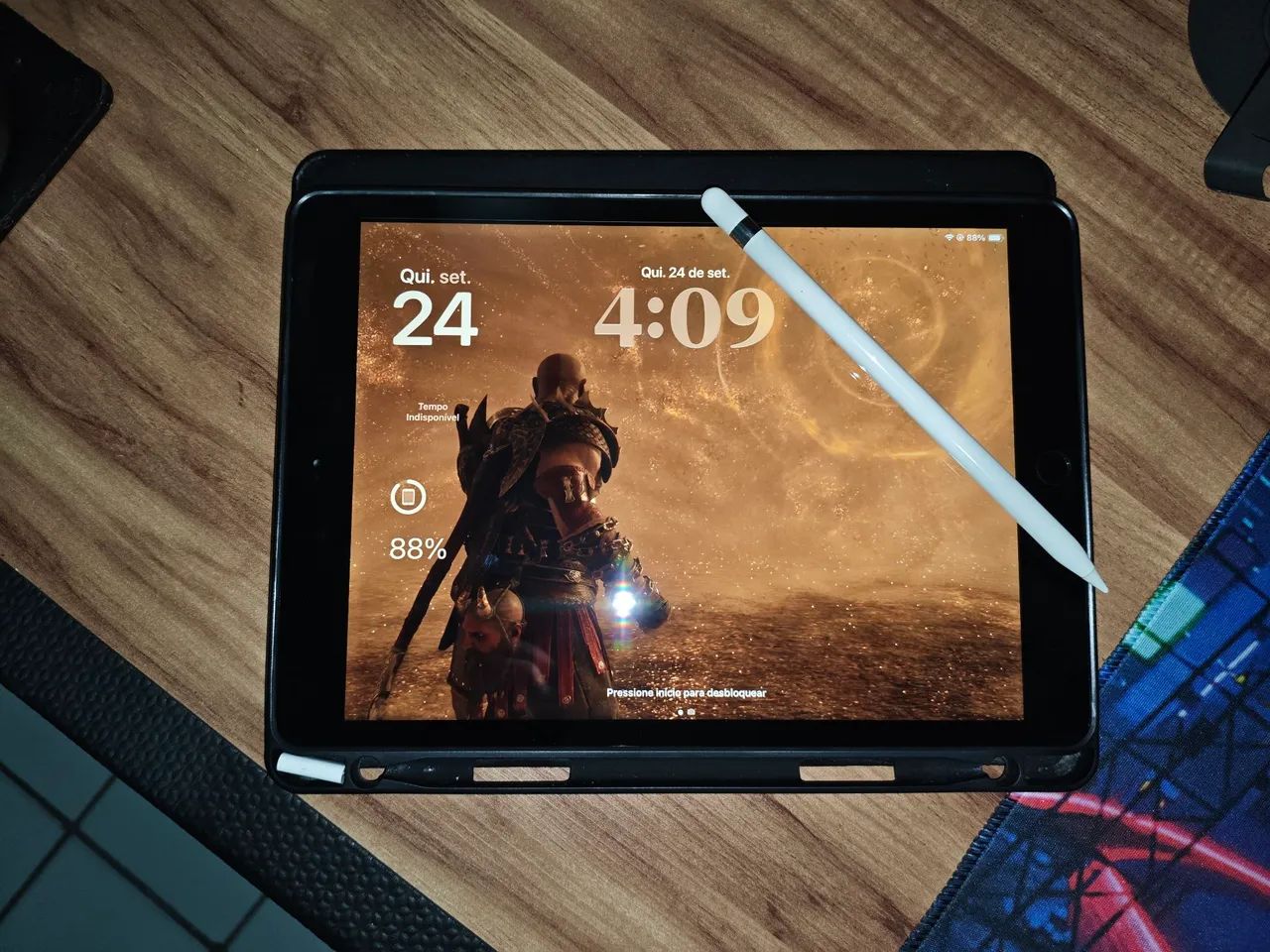 iPad（第8世代）Wi-Fi 32GB Apple Pencil 付属 iPad 8ª Geração 32GB + Apple Pencil | Space Gray | Completo