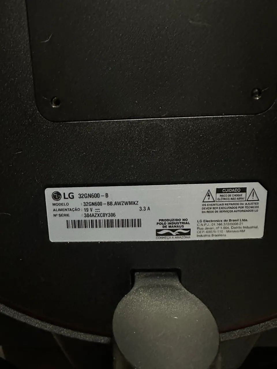 Monitor LG ultragear 32 - defeito - Foto 2