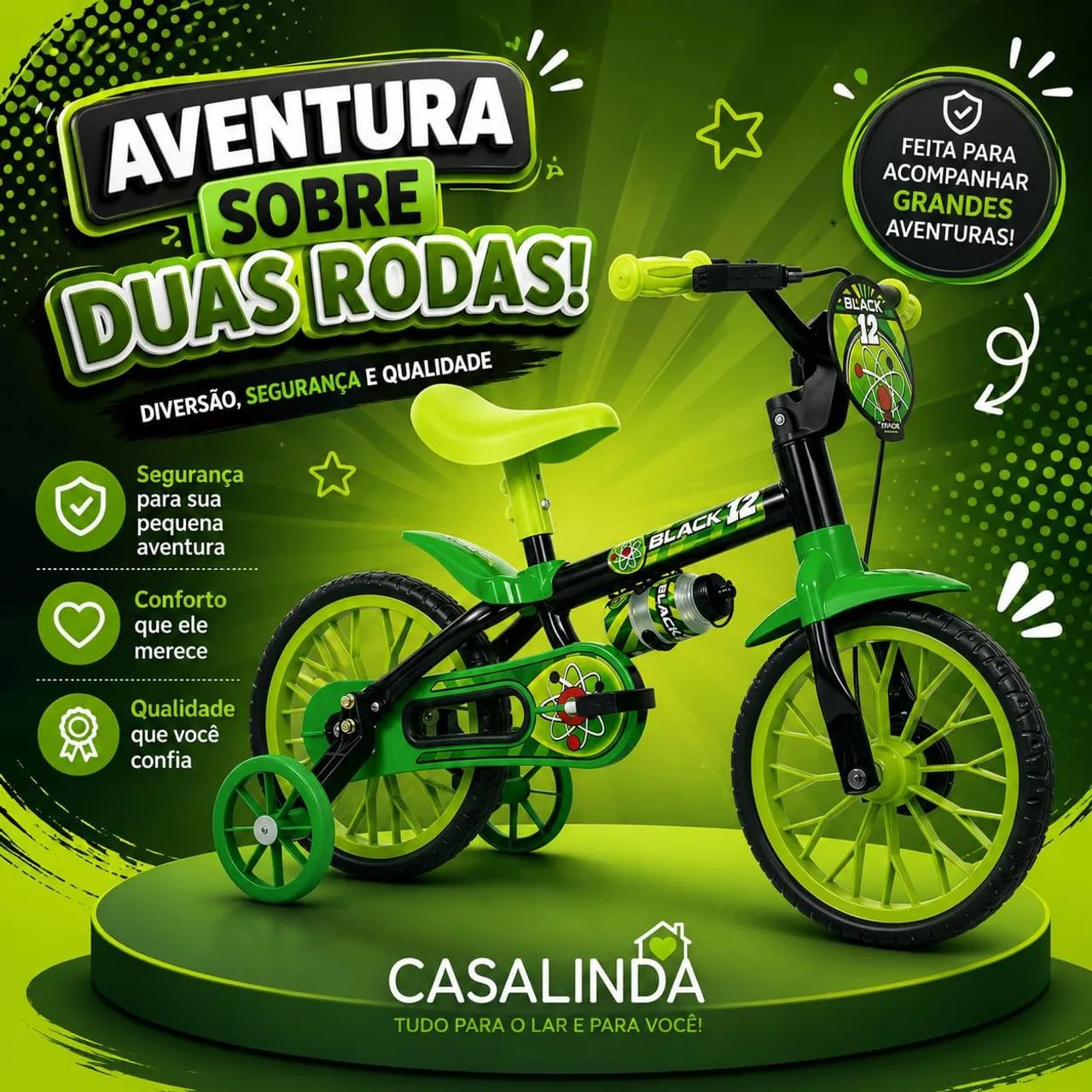 Bicicletas infantil aro 12 - Foto 2