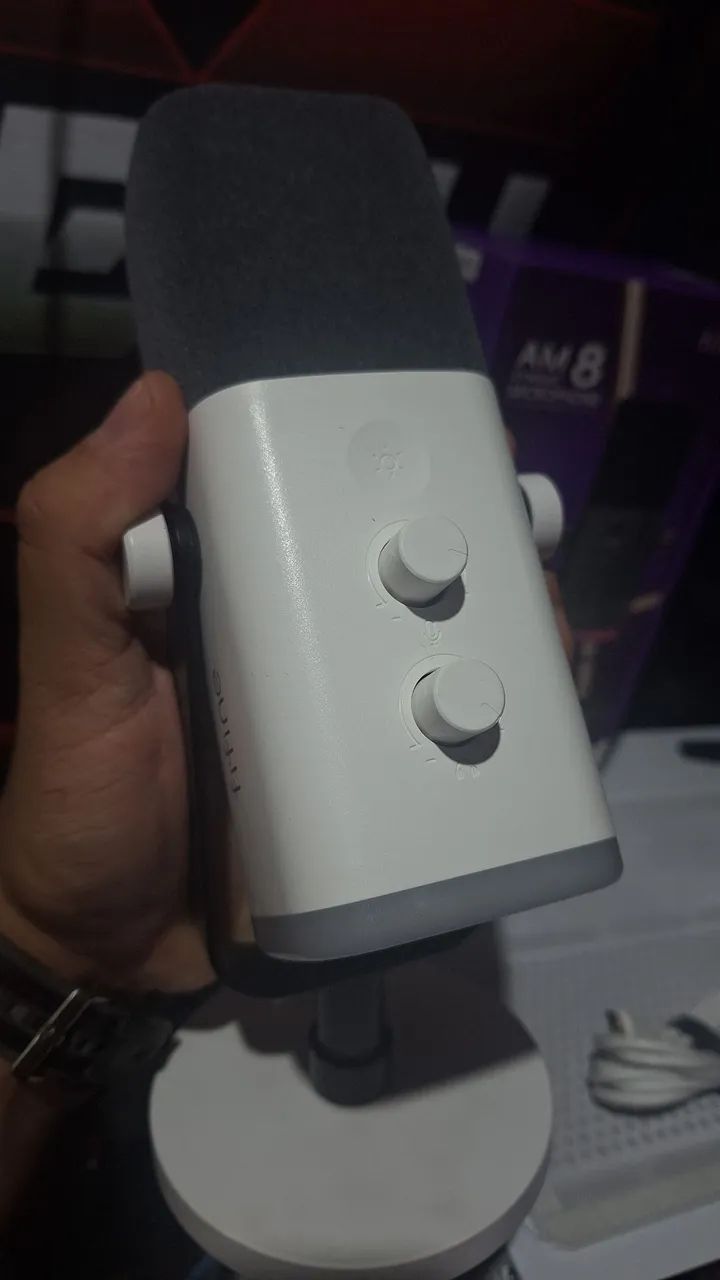 Microfone - Fifine AM8 Branco - Foto 2