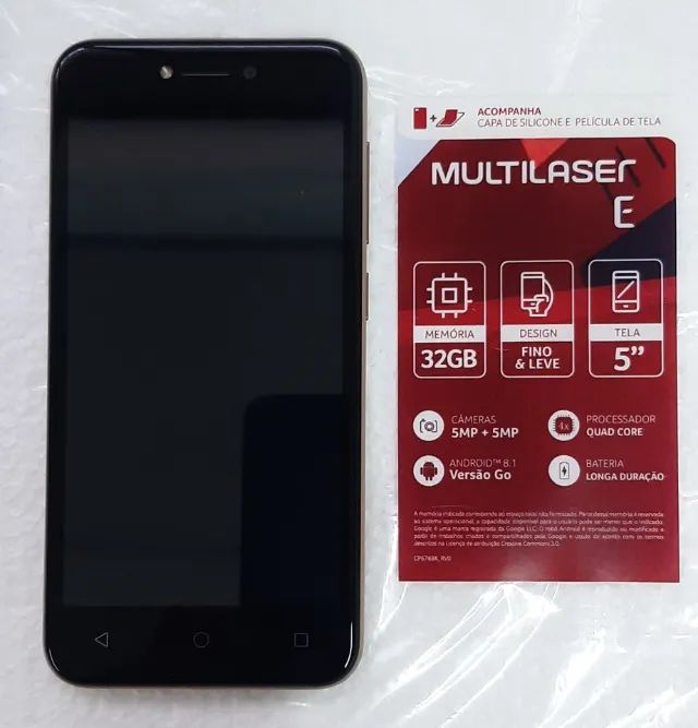 Celular Multilaser E Pro Dual SIM 32 GB Dourado - Foto 4