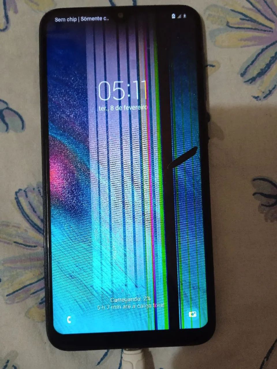 Samsung A10 com display queimado