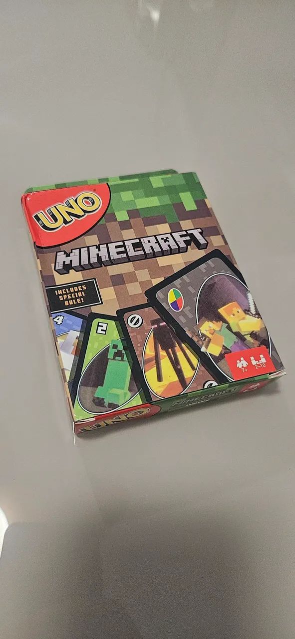 Jogo Uno Minecraft (Novo lacrado)