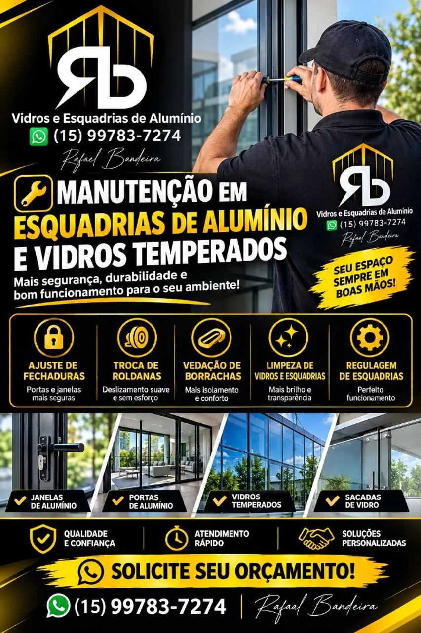 RB VIDROS E ESQUADRIAS DE ALUMÍNIO 