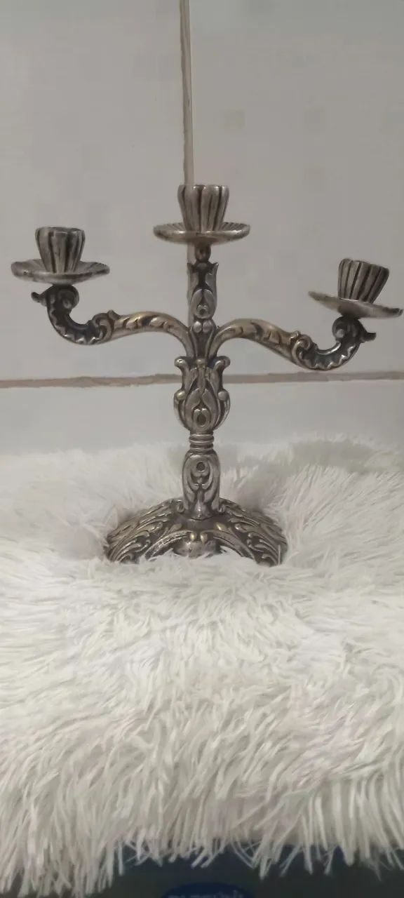 Castiçal 3 velas - Bronze