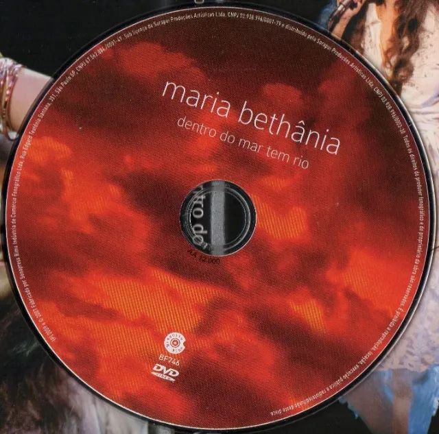 Dvd Maria Bethânia - Dentro Do Mar Tem Rio Ao Vivo - CDs, DVDs etc