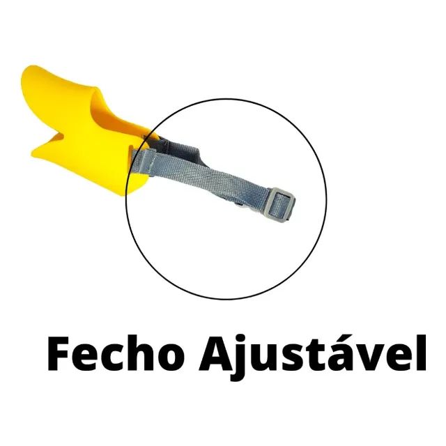 Focinheira Bico De Pato Silicone Cachorro - Foto 3