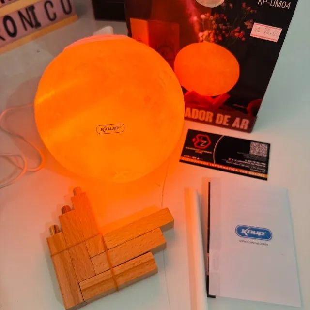 Aromatizador Abajur Luminária Lua Cheia - Foto 3