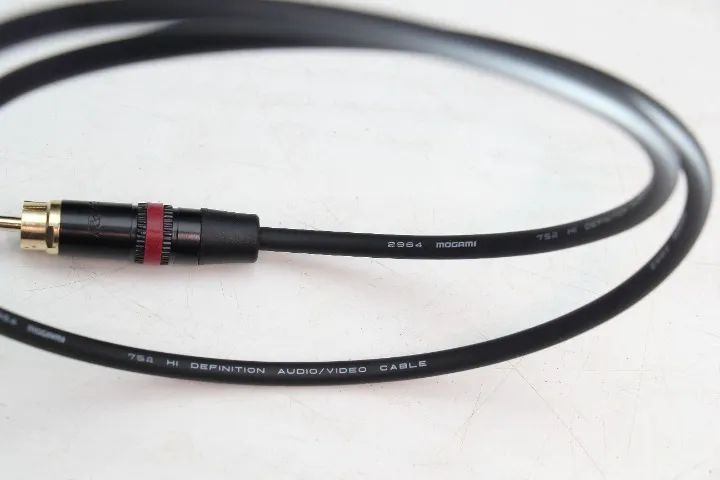 cabo coaxial de audio de interconexão SPDIF Mogami 2964 75 ohms de 0,75 m - Foto 3