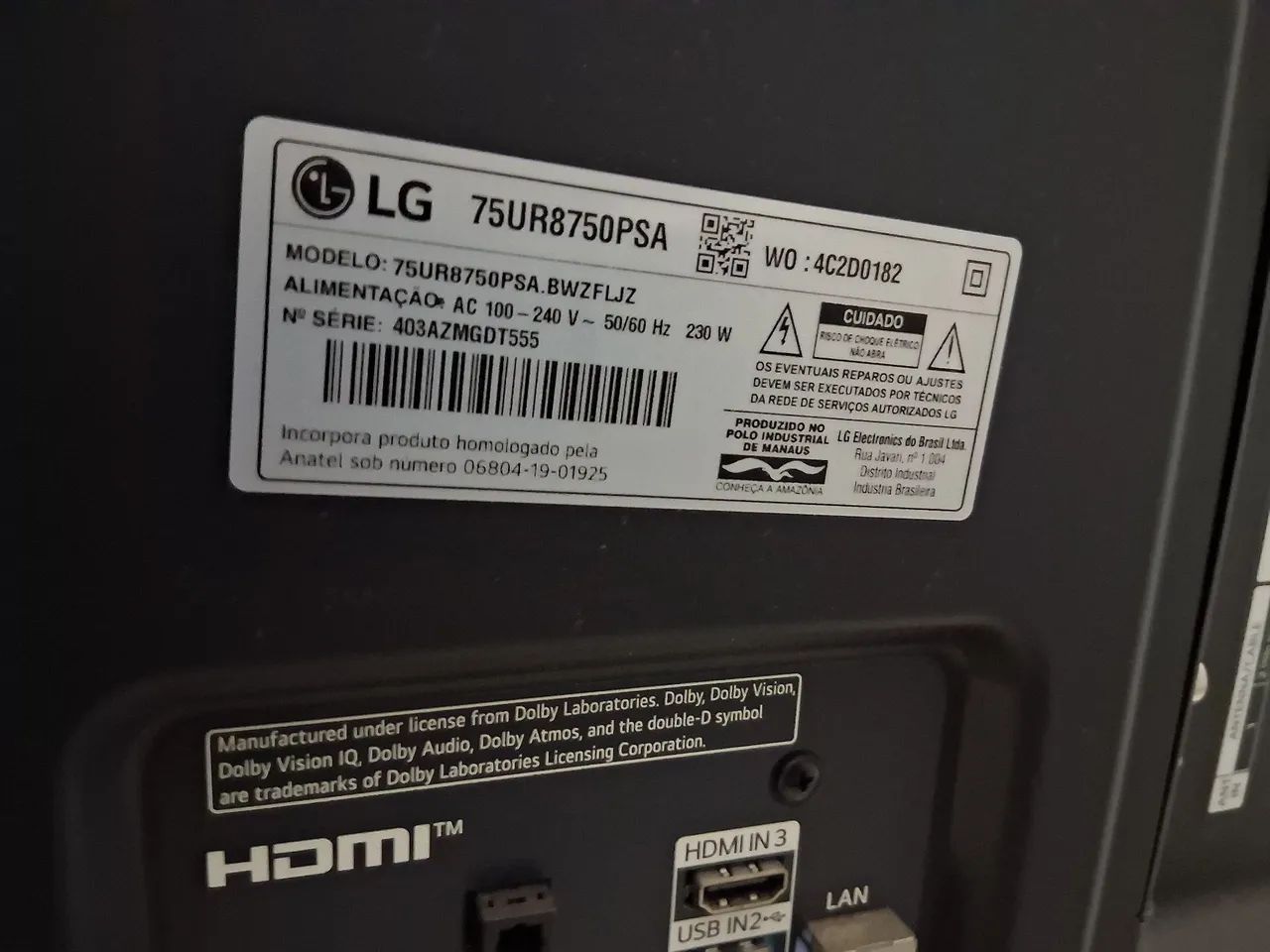 TV LG SMART 75 POLEGADAS - Foto 3
