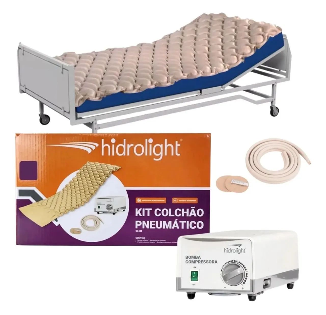 Cama Hospitalar Pilati 3 Manivelas Manual com Colchão Hospitalar impermeável Ortobom  - Foto 4