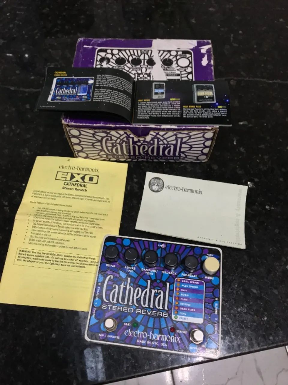 Pedal Reverb Stereo Electro-harmonix Cathedral Guitarra 9v
