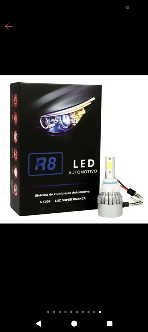 Lâmpada de led H7 12 volt 3.000 lumens  - Foto 2