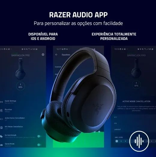 Headset Razer Barracuda X Sem Fio Black Wireless E Bluetooth - Foto 4