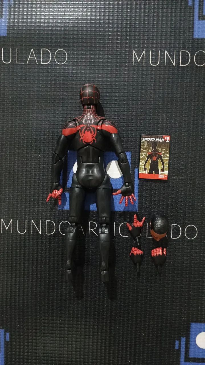 Miles Morales Spider Man Mini Comic Marvel Legends Hasbro - Foto 4