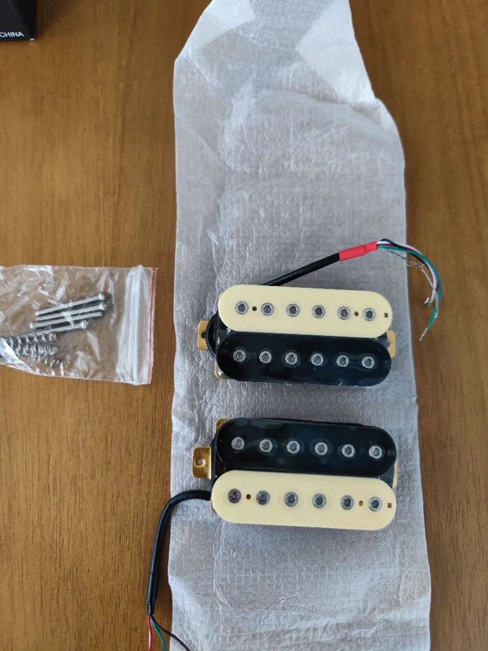 Set captadores humbucker zebra 