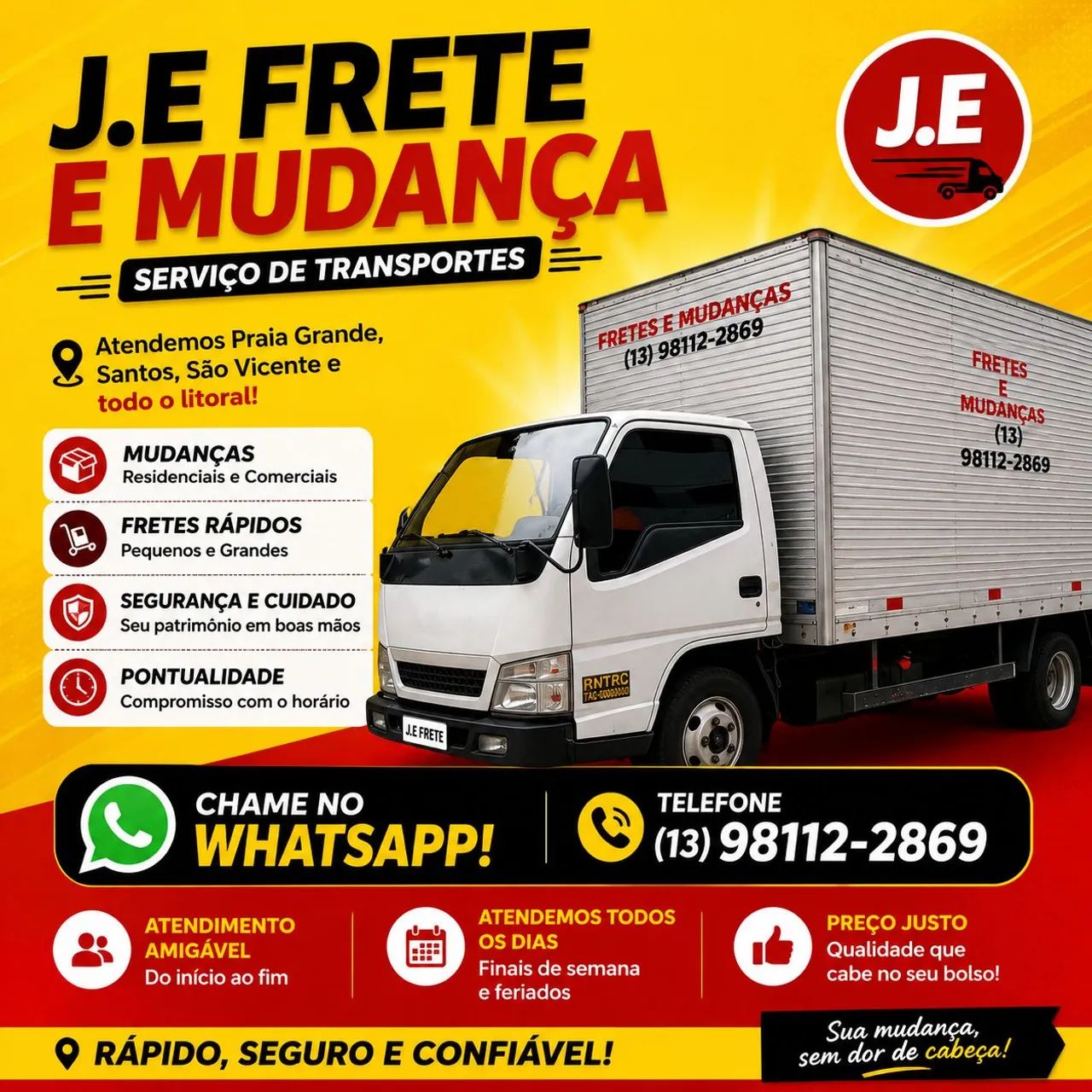 Serviço de mudança fretes e carretos 