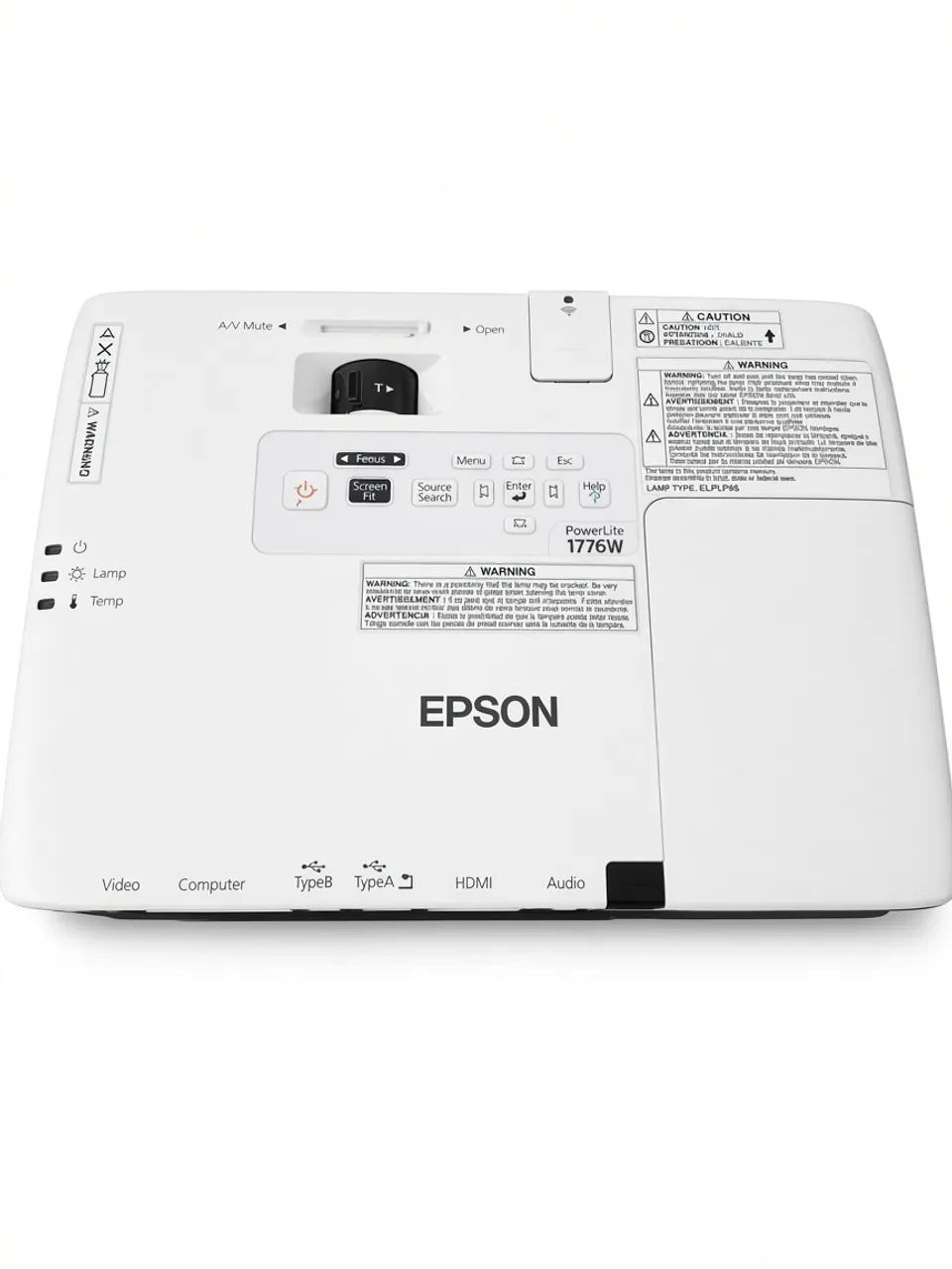 Modelo: Epson PowerLite 1776W (também chamado EB-1776W)