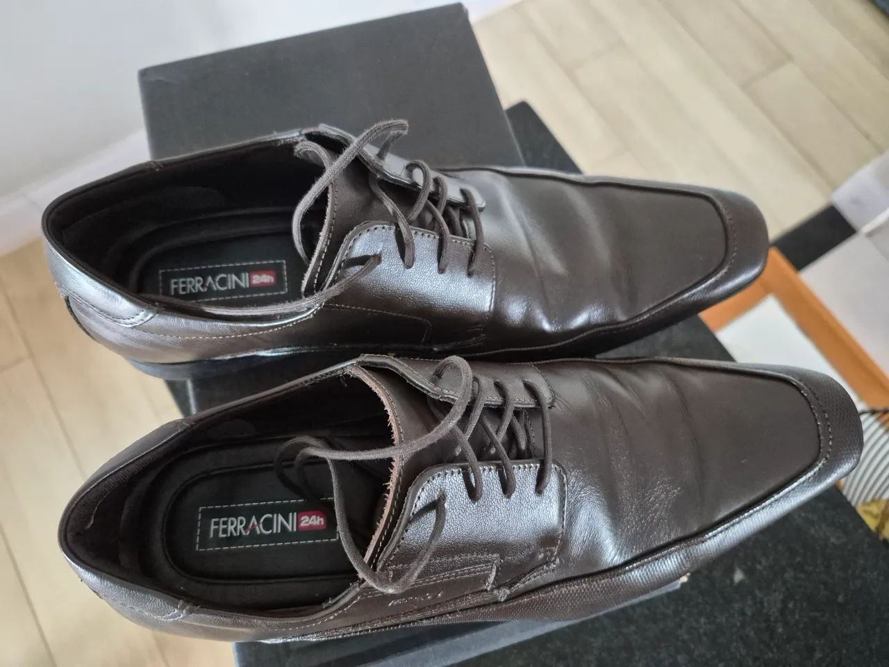 SAPATO FERRACINI MARROM MASCULINO NR 41 - Foto 2