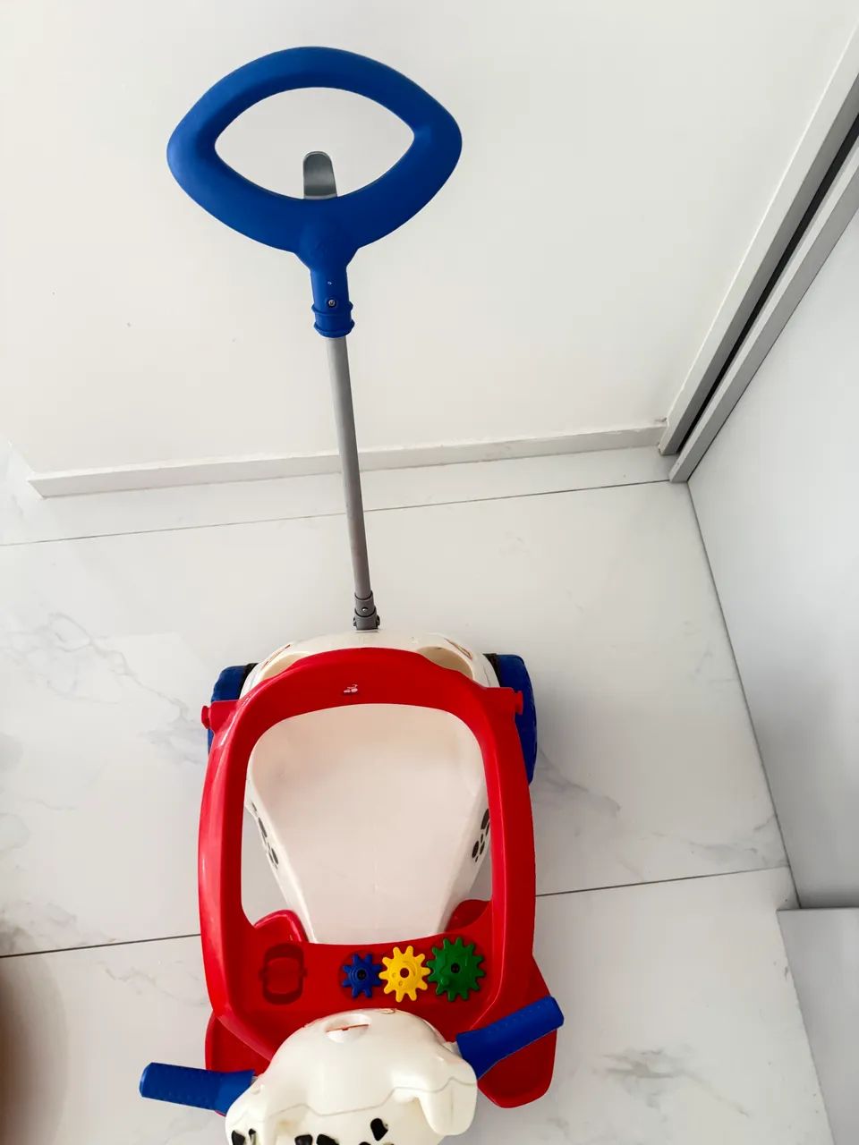 Motoca Velobaby Passeio Com Pedal Branco - Foto 4