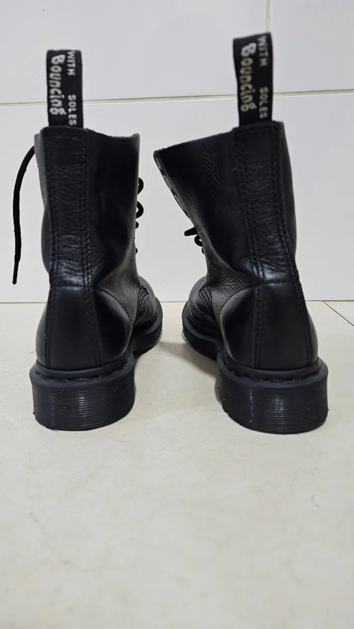 Bota Dr. martens 1460 preta (black smooth boots) - Foto 3
