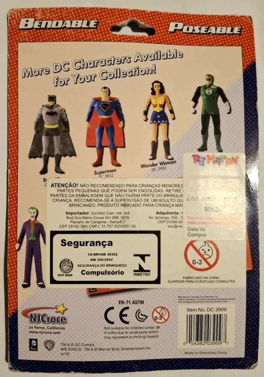  DC Comics Bendable Poseable 3-Pack da NJ Croce, - Foto 4