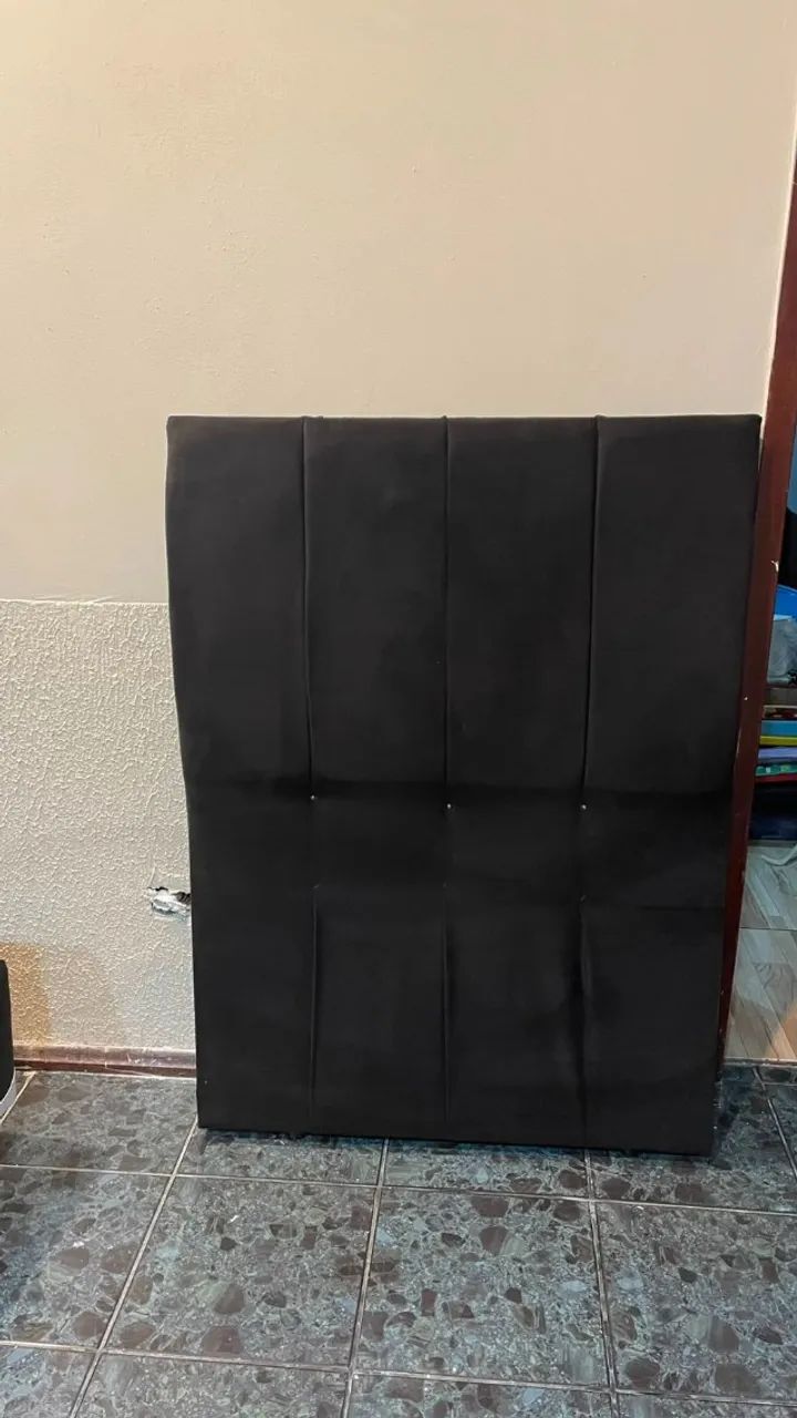 Cama Box Solteiro com Baú, Colchão e Cabeceira Estofada - Foto 3