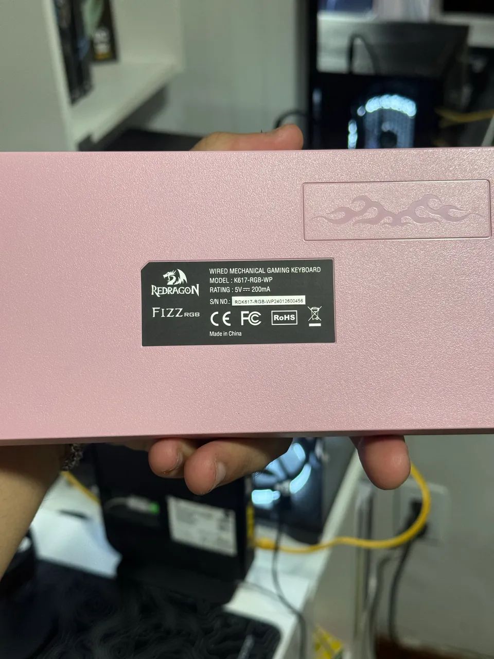 Teclado mecânico rosa  - Foto 4