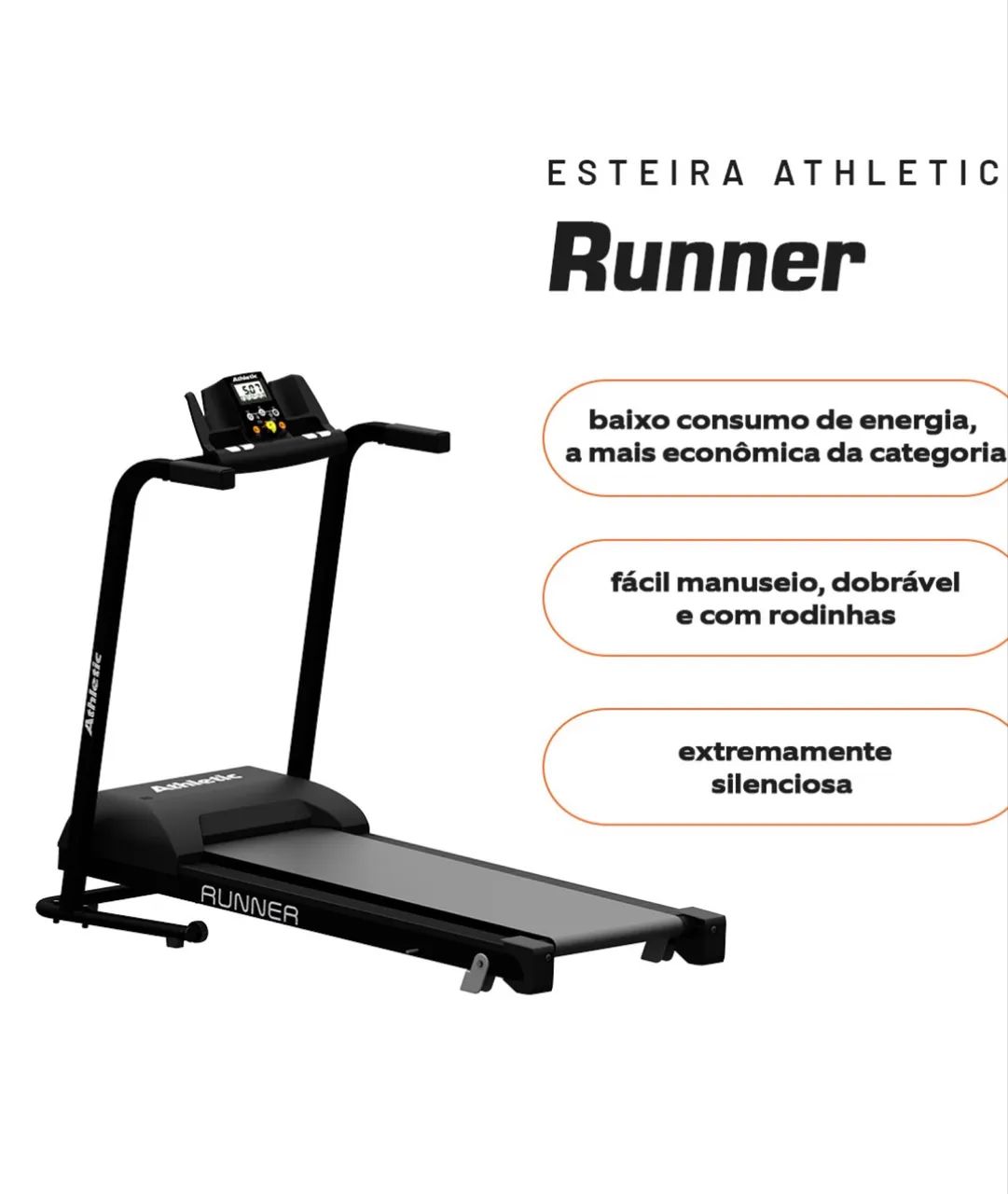 Esteira Ergométrica Athletic Runner