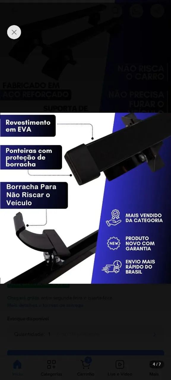 Rack de teto  - Foto 2